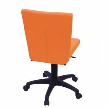 高田ベッド製作所 レスター 昇降機能付きチェアー キャスター付き オレンジ TB-1691