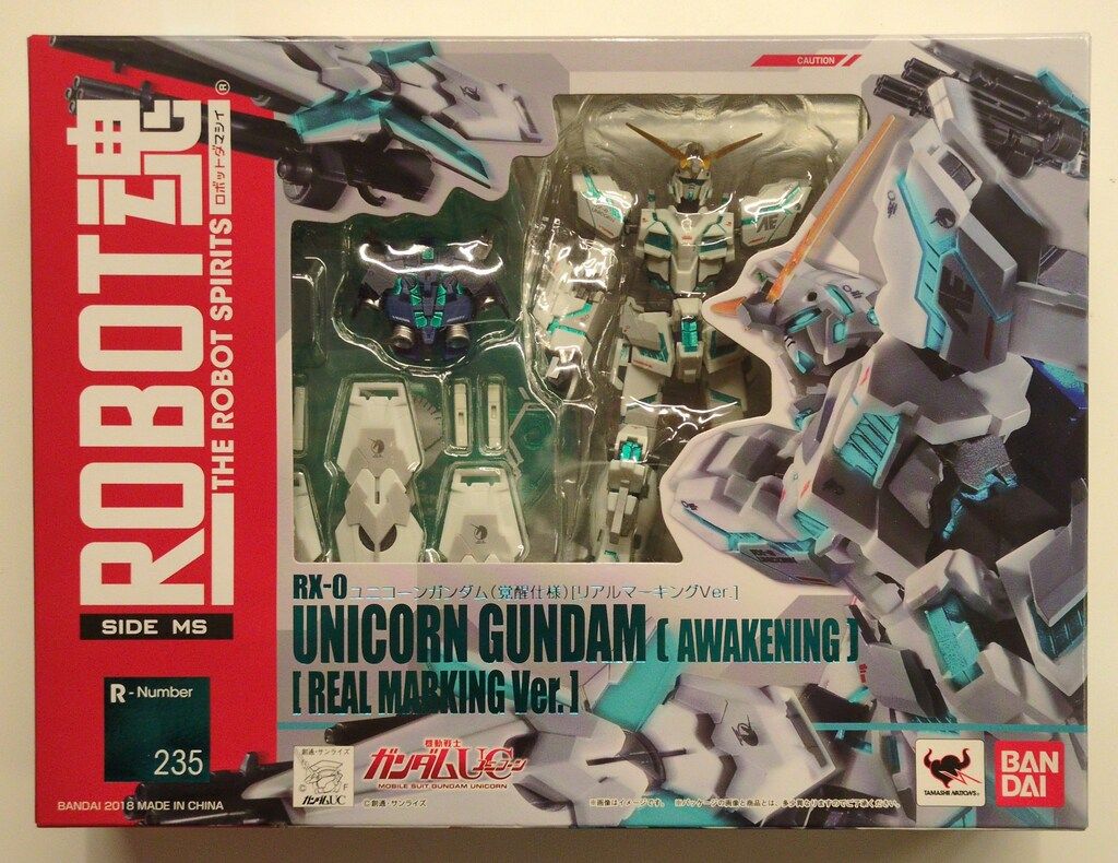 バンダイ ROBOT魂u003cSIDE MSu003e 機動戦士ガンダムUC ユニコーンガンダム (覚醒仕様) [リアルマーキングVer.] 235