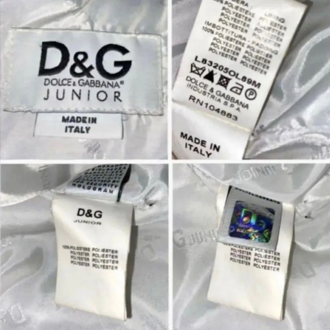 D&G Junior】D&G ドルチェ&ガッバーナジュニア ダウンコート ブラック