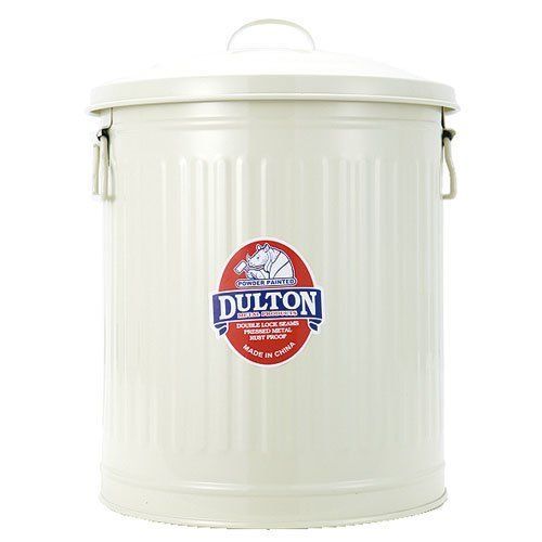 ダルトンDulton ガベージカンLサイズ 24L アイボリー ゴミを入れる物こそ だと思う物を使いたい ふた付きゴミ箱 ブリキ缶 高さ440mm 直径330mm 100-106-IVL