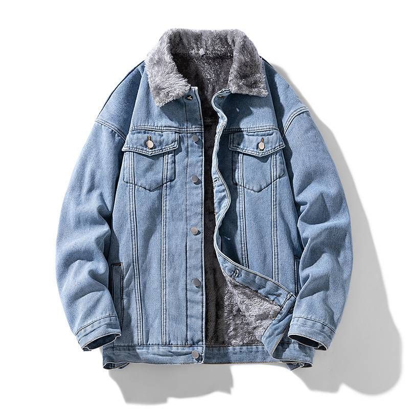 裏起毛 デニムジャケット 未使用 ボアジャケット メンズ トップス 冬 