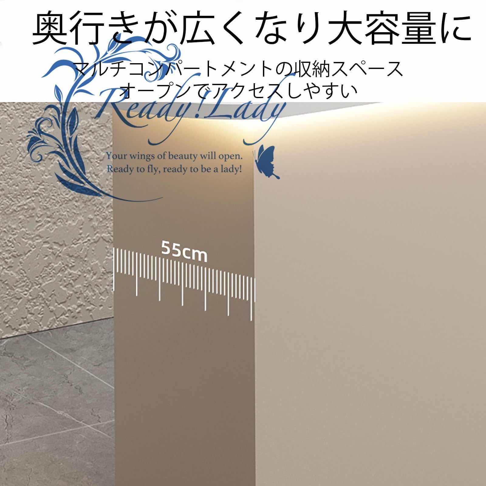 受付カウンター 木製のレセプションデスク