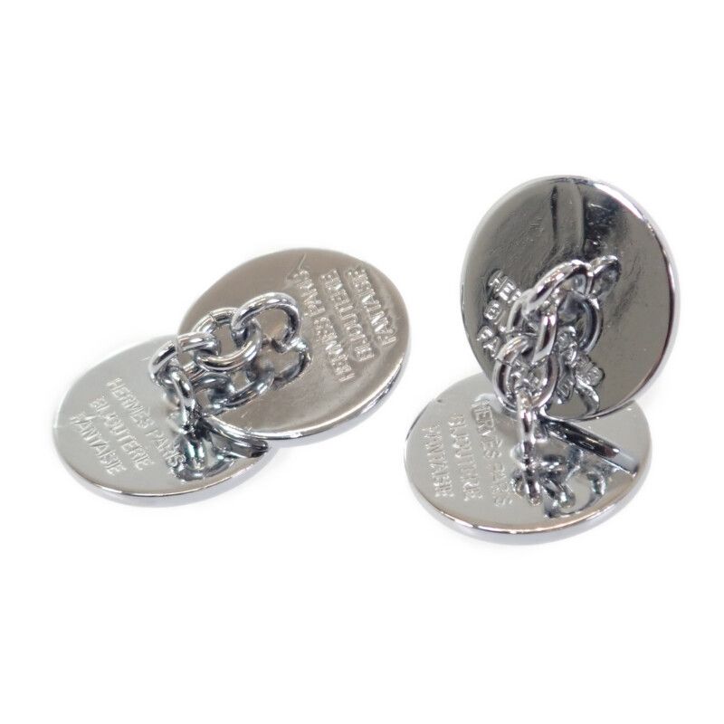 エルメス セリエ カフス カフリンクス シルバー メタル メンズ HERMES
