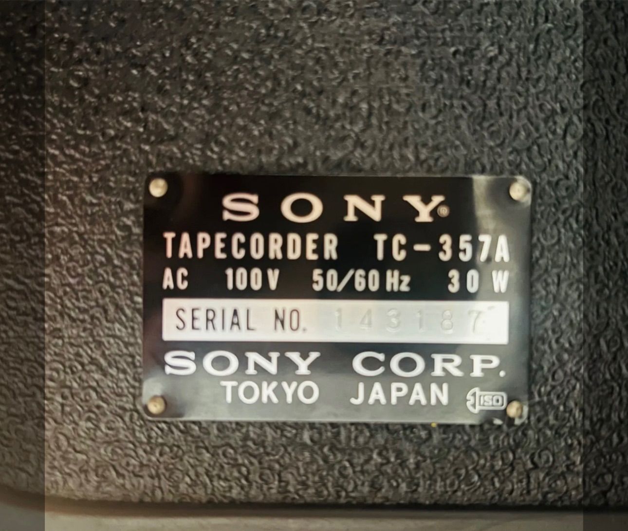 希少』 SONY テープレコーダー TC-357A - メルカリ