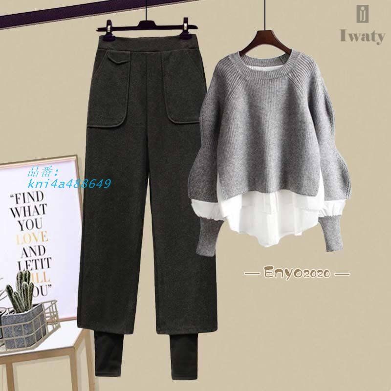 ハイウエストカジュアルパンツ