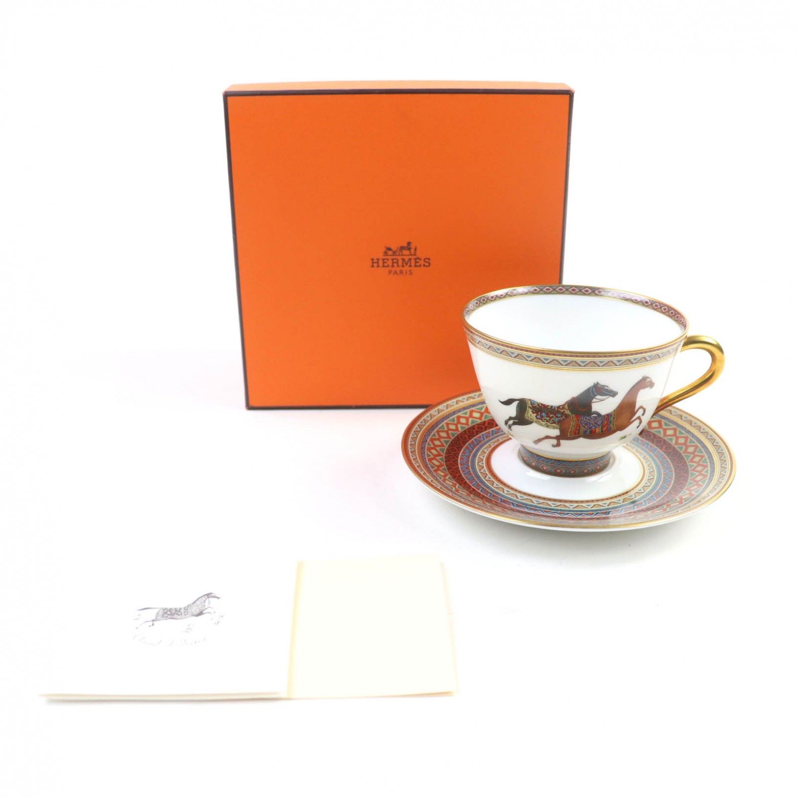 未使用品☆HERMES エルメス シュヴァルドリアン 陶器 ホース 馬
