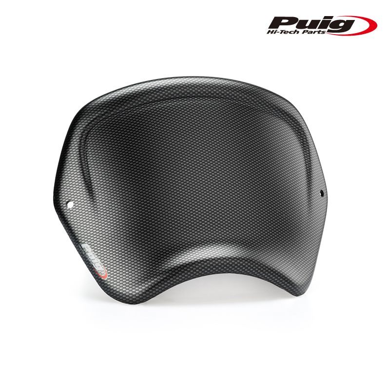 Puig 22138C ABS FRONTAL PLATE CARBON PRINT TRIUMPH SCRAMBLER 1200X 24-25 プーチ フロントパネル ゼッケンプレート
