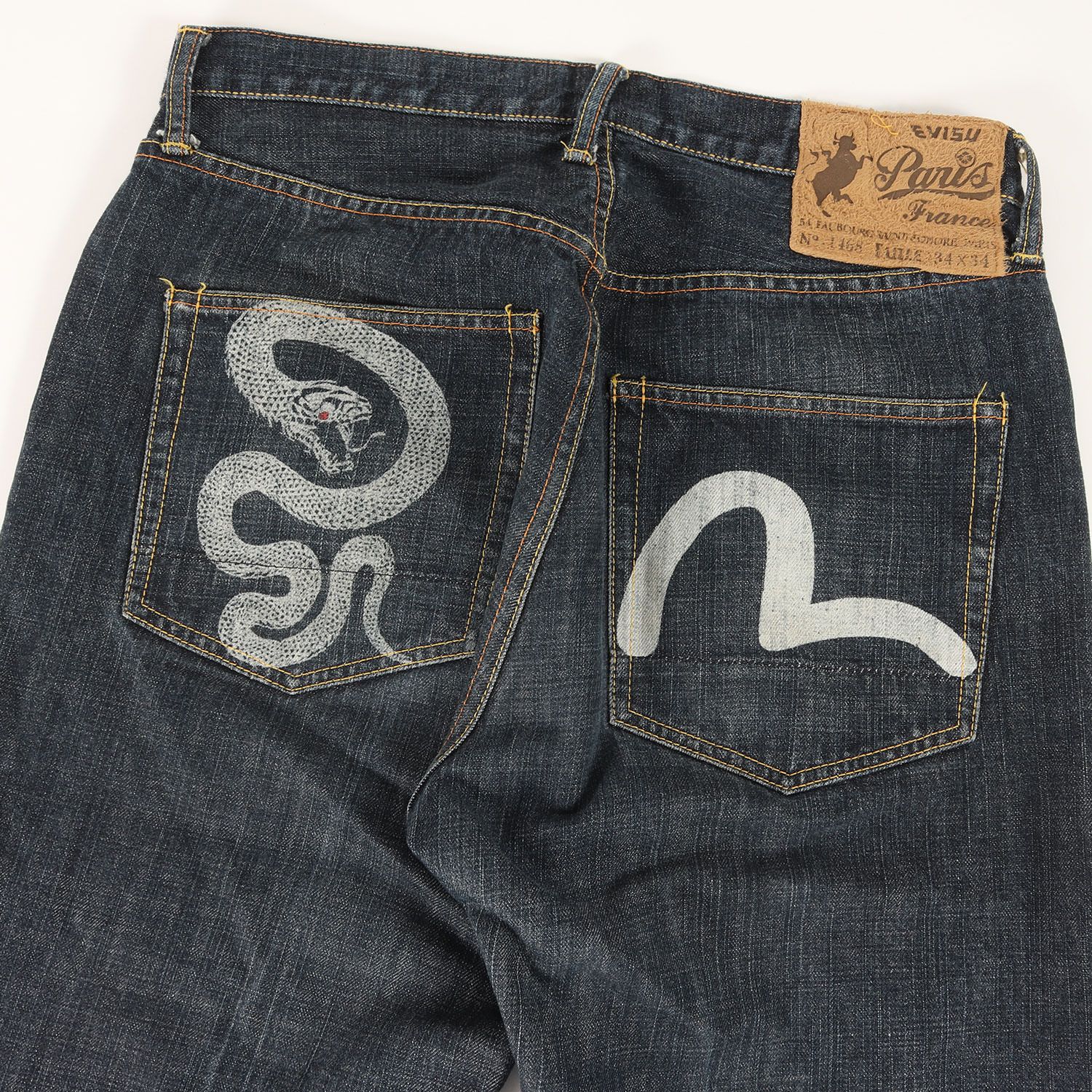 EVISUデニム⑨パリス　34×34 EVISU エヴィス パンツ サイズ:34×34 / PARIS カモメ&スネーク