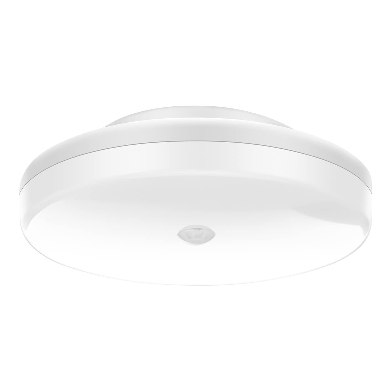 【特価セール】5000ｋ 天井3畳ー6畳 照明器具 1200LM 洗面所 トイレライト 100Ｗ形相当 廊下灯 玄関灯 LEDシーリングライト PSE認証済 人感センサー付 小型 ライト 日本語取扱説明書付き LEDセンサ