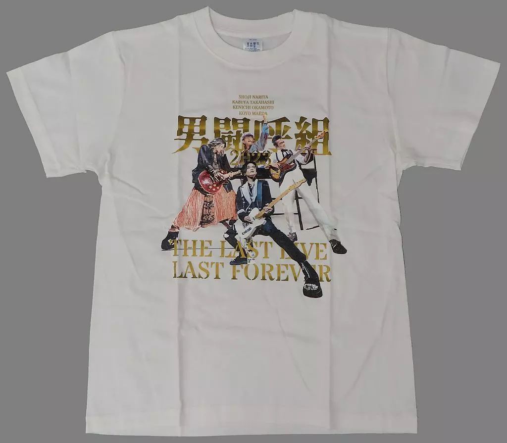 中古】Tシャツ 男闘呼組 Rock-Tee(3) ホワイト Lサイズ 「男闘呼