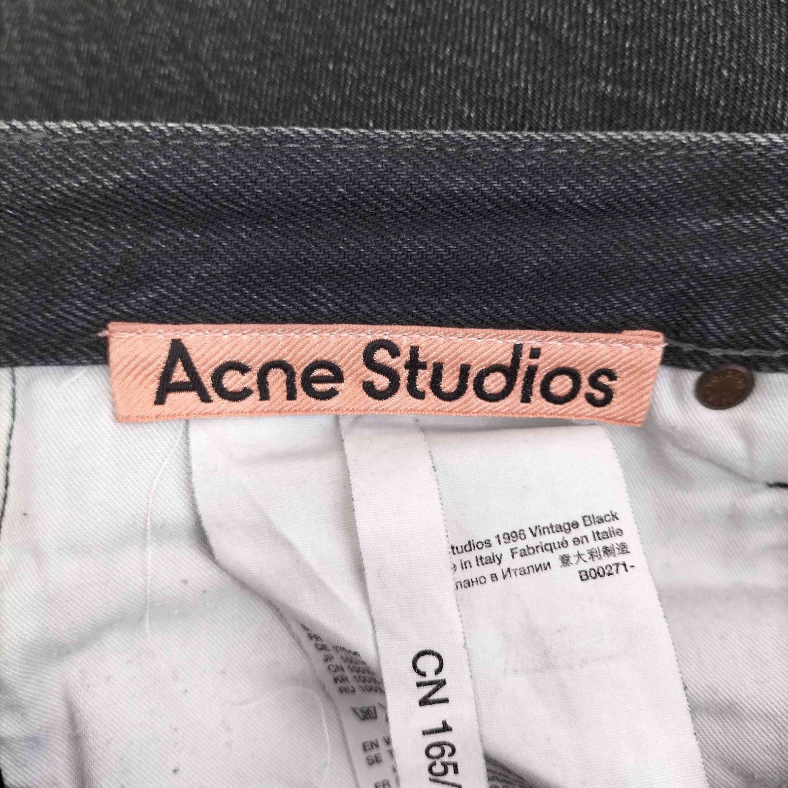 アクネストゥディオズ ACNE STUDIOS 1996 VINTAGE BLACK メンズ 30/30 