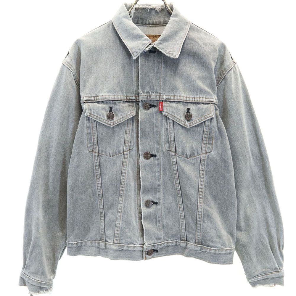 Levi's グレー デニムジャケット ヴィンテージ リーバイス 90s 7505 日本製 オールド デニムジャケット M グレー