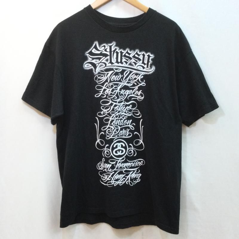 STUSSY ステューシー Tシャツ 半袖 MISTER CARTOON ミスターカートゥーン コラボ ワールド ツアー バックプリント 2006製  - メルカリ