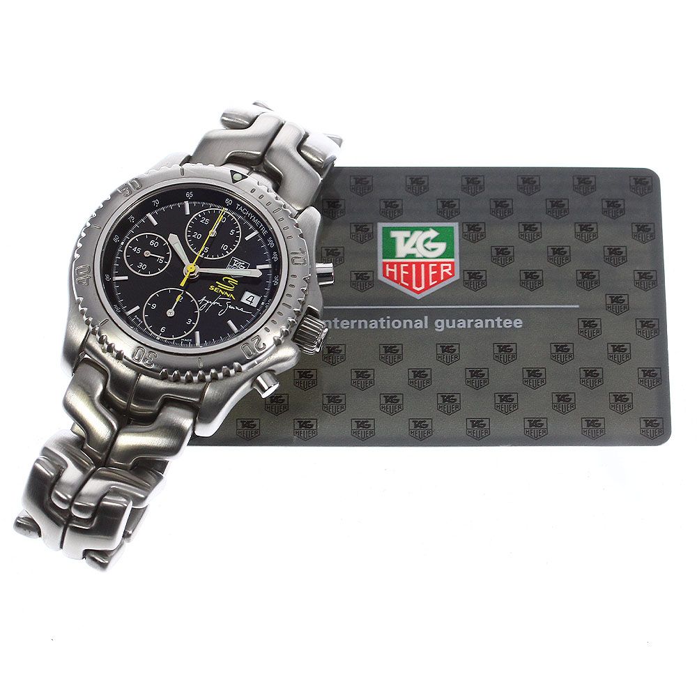 タグホイヤー TAG HEUER CT2115 リンク アイルトン・セナ限定モデル クロノグラフ 自動巻き メンズ保証書付き_802370 - メルカリ