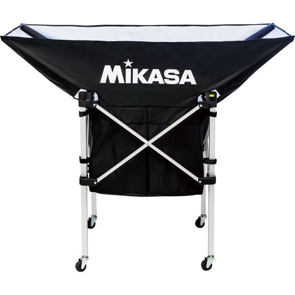 MIKASA ミカサ フレーム 幕体 キャリーケース3点セット 携帯用折り畳み式ボールカゴ 舟型 ブラック ACBC210BK