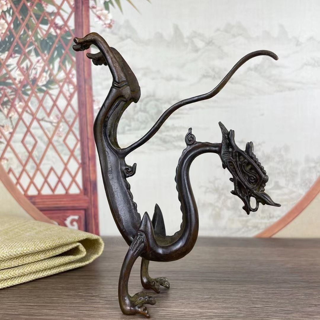 龍 ドラゴン 置物 オブジェ 合金 繁栄 高級感 運 開運 商売繁盛 黄金