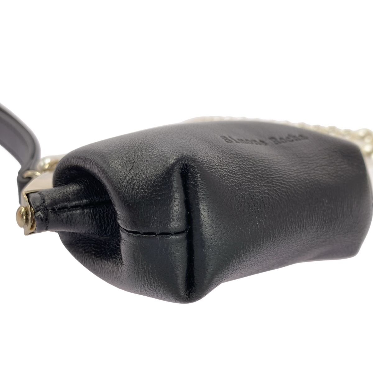 【美品】  Simone Rocha / シモーネロシャ | SNAP COIN PURSE W / PEARL CROSSBODY &amp; EMB WRISTLET パール  パース ショルダーバッグ | ホワイト/ブラック | レディース Simone Rocha - 【美品】 Simone Rocha / シモーネロシャ | SNAP COIN
