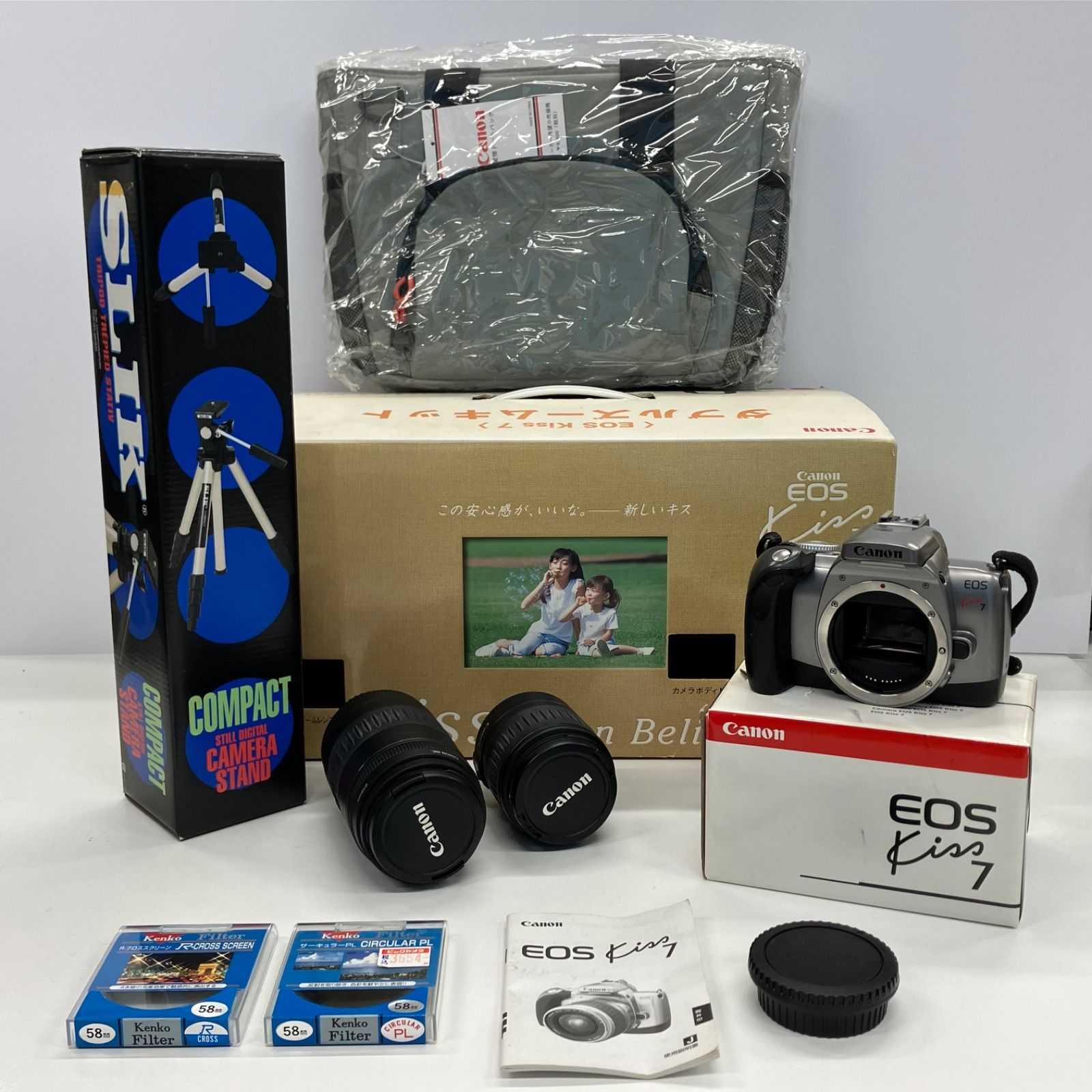 00423】 Canon EOS kiss 7 レンズ2本セット 美品 - メルカリ