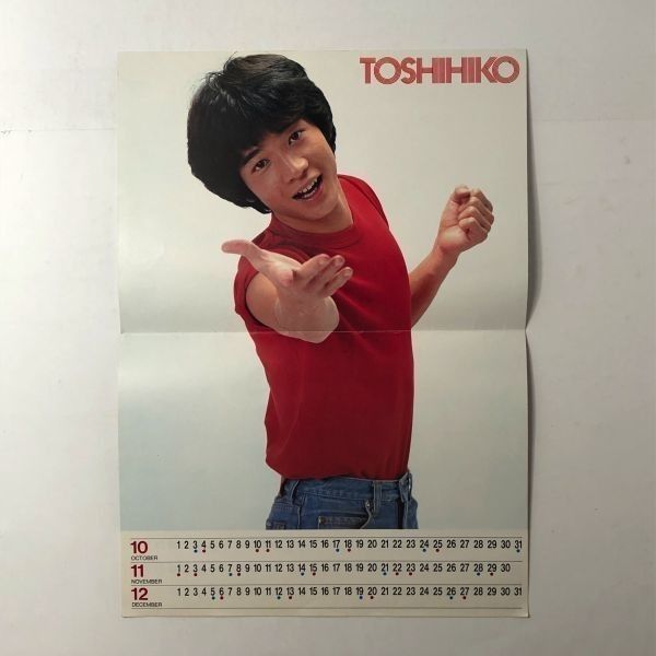 カレンダー】たのきんトリオ 81'カレンダー『田原俊彦・近藤真彦・野村