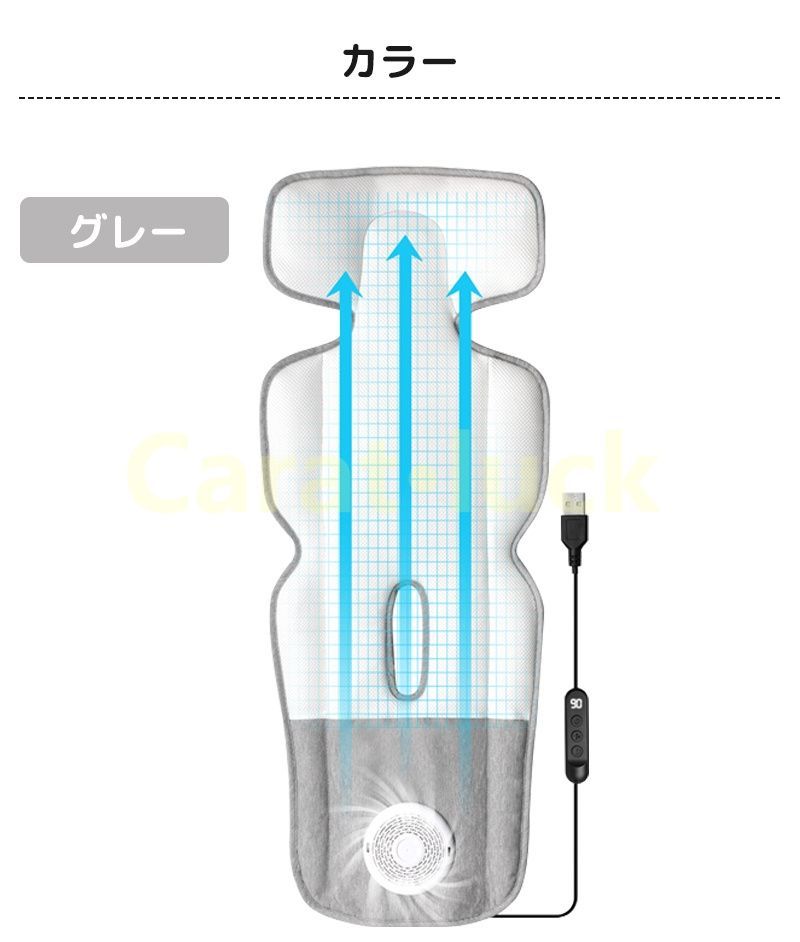 ファン付き ベビーカークールシート ベビーカー シート 扇風機 冷感 送風 送風機 熱中症対策 扇風機 保冷 チャイルドシート用 ファン付き クッション 出産祝い