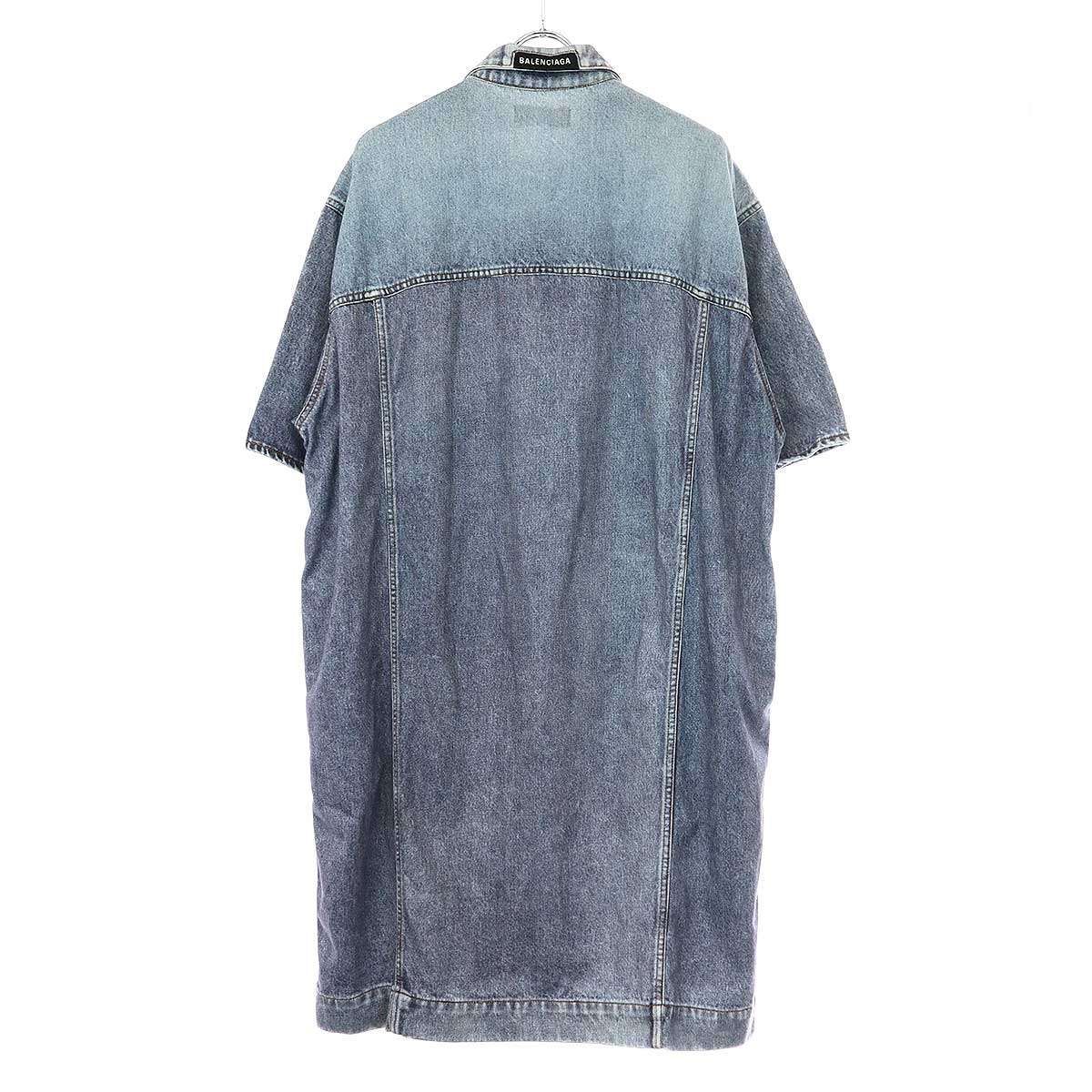 BALENCIAGA バレンシアガ 22AW トロンプルイユ デニムスウェットシャツ  