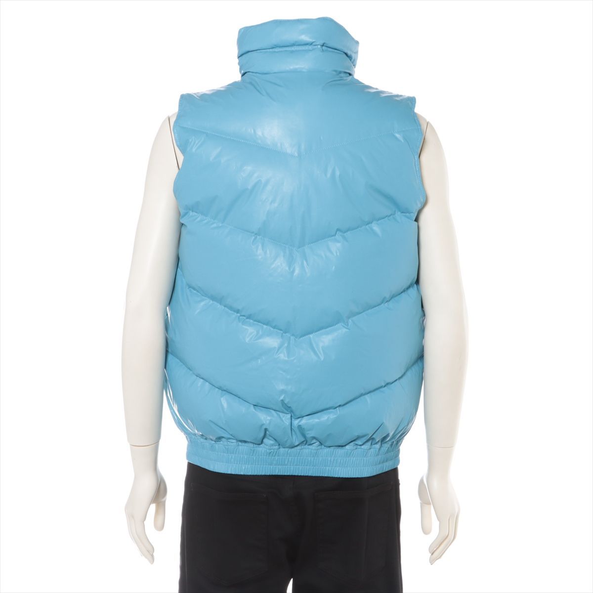 美品 A BATHING APE ア ベイシング エイプ ダウンベスト M 水色 ライト