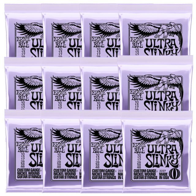ERNIE BALL アーニーボール 2227 ULTRA SLINKY ニッケル・ワウンド エレキギター 弦 010 - 048 【正規品・12セット】