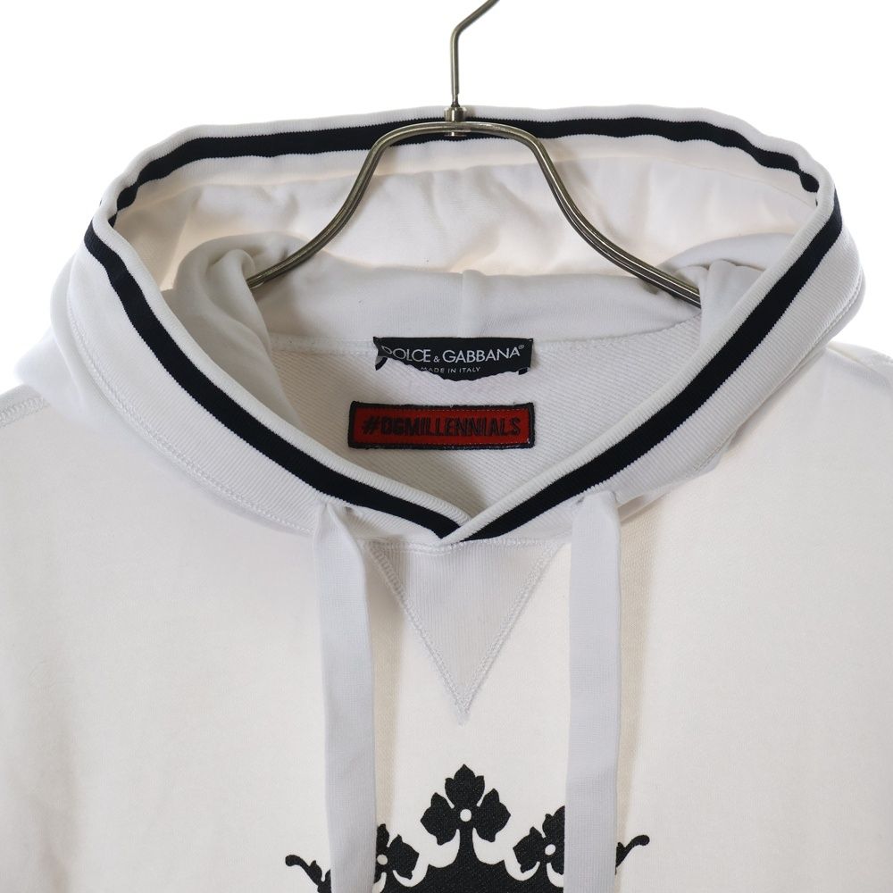 Dolce & Gabbana ロゴ クラウンプリント フ−ディ パーカー DOLCE&GABBANA DGクラウンプリントフーディ