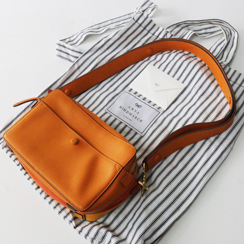 アニヤハインドマーチ ANYA HINDMARCH the stack cross body/イエロー 