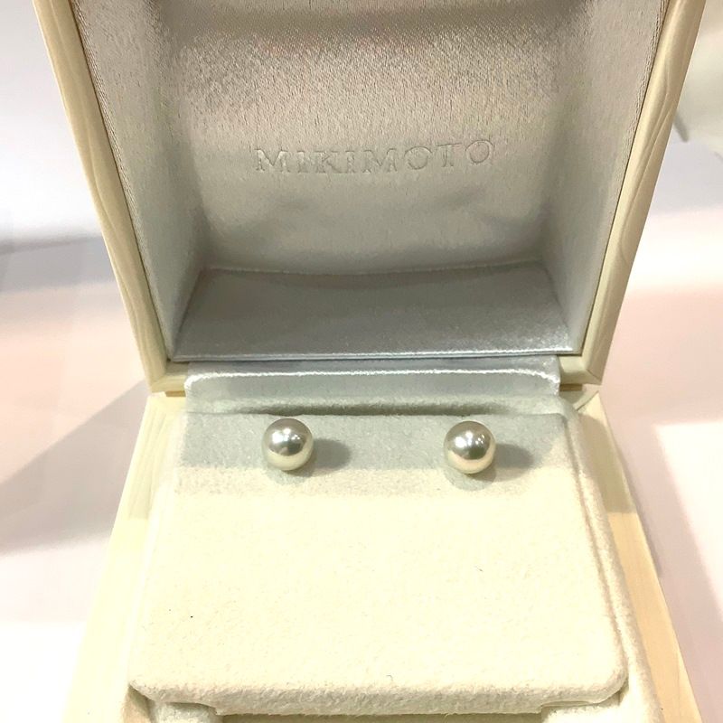 ミキモト（MIKIMOTO）パール ピアス K18 総重量2.6g パール8mm