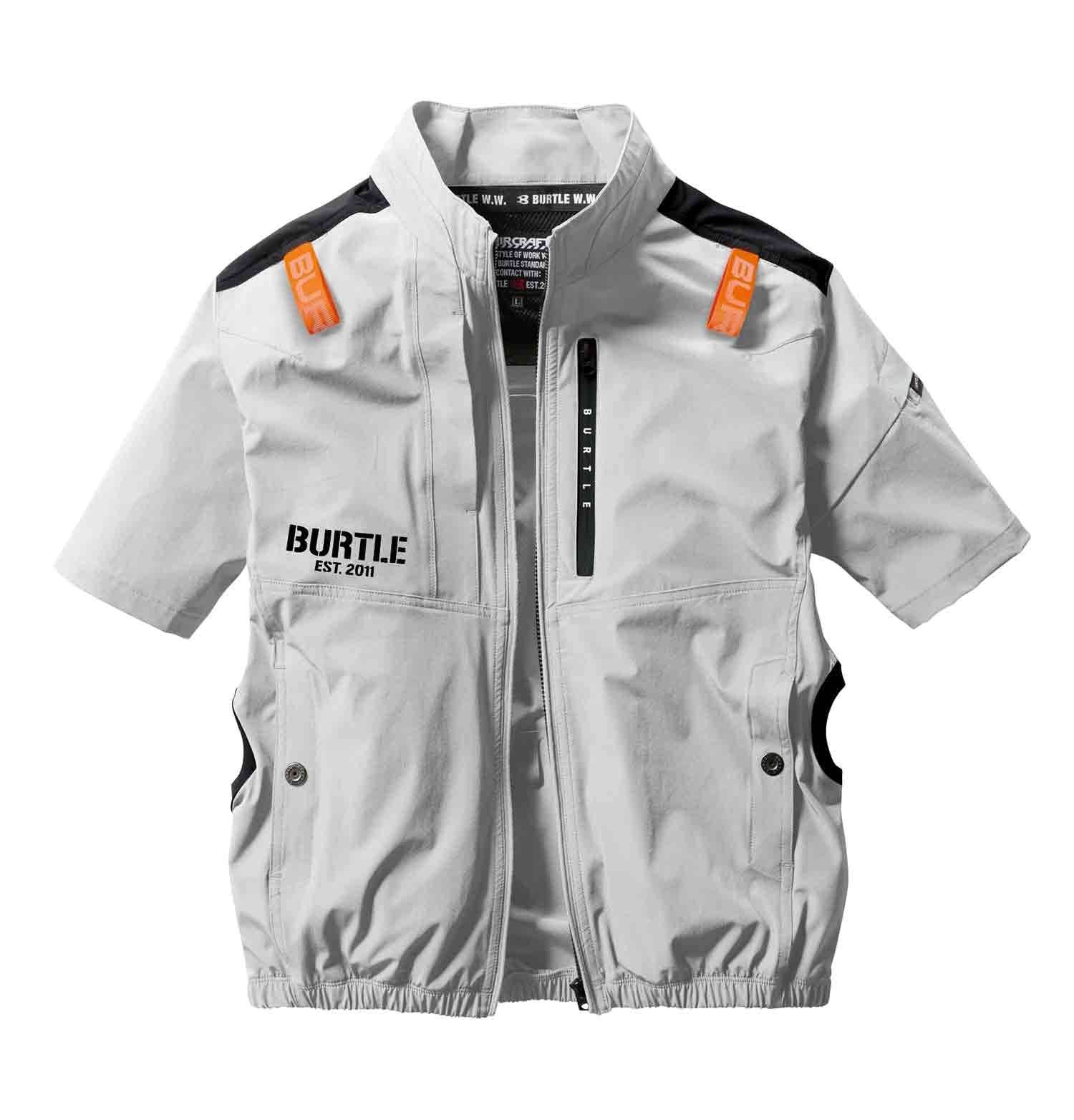 バートル 空調服 半袖ブルゾン アッシュグレー 大きいサイズ 3XL