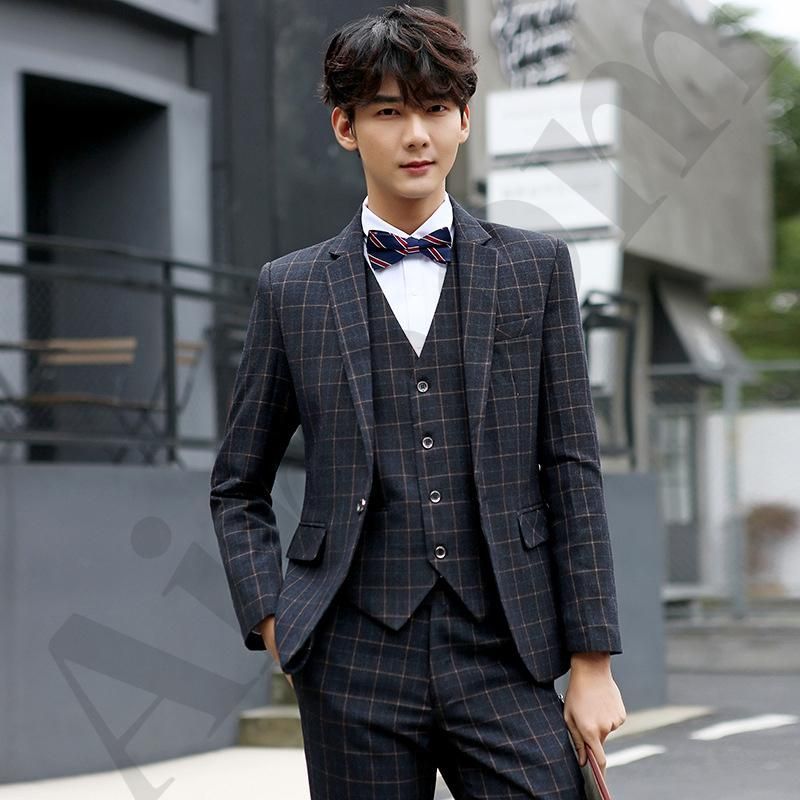 カルバンクライン　グレー スーツ　  スリーピース　3P CALVIN KLEIN スリーピース スーツセット 【公式通販】