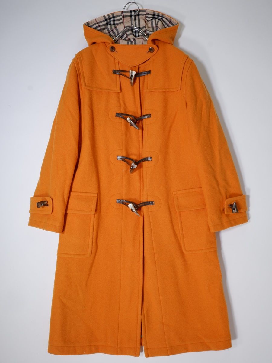 BURBERRY LONDON ダッフルコート　ノバチェック フード　150A BURBERRY LONDONバーバリー ロンドン フード裏ノバチェック ウール