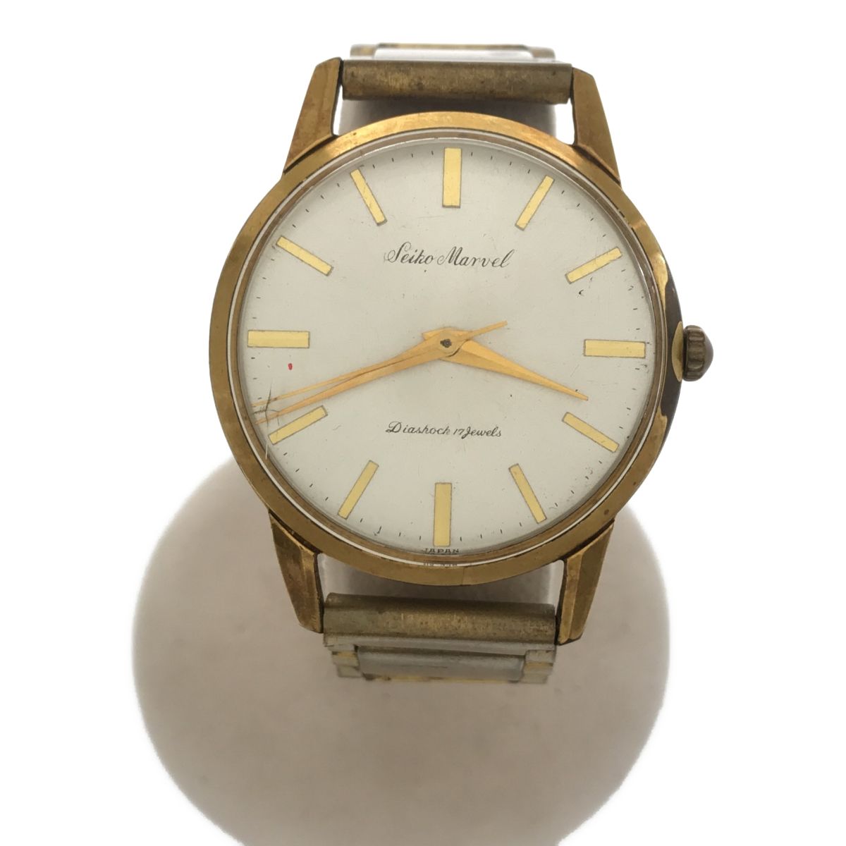 腕時計 稼働 SEIKO セイコー Marvel マーベル J14065 17石 手巻き 