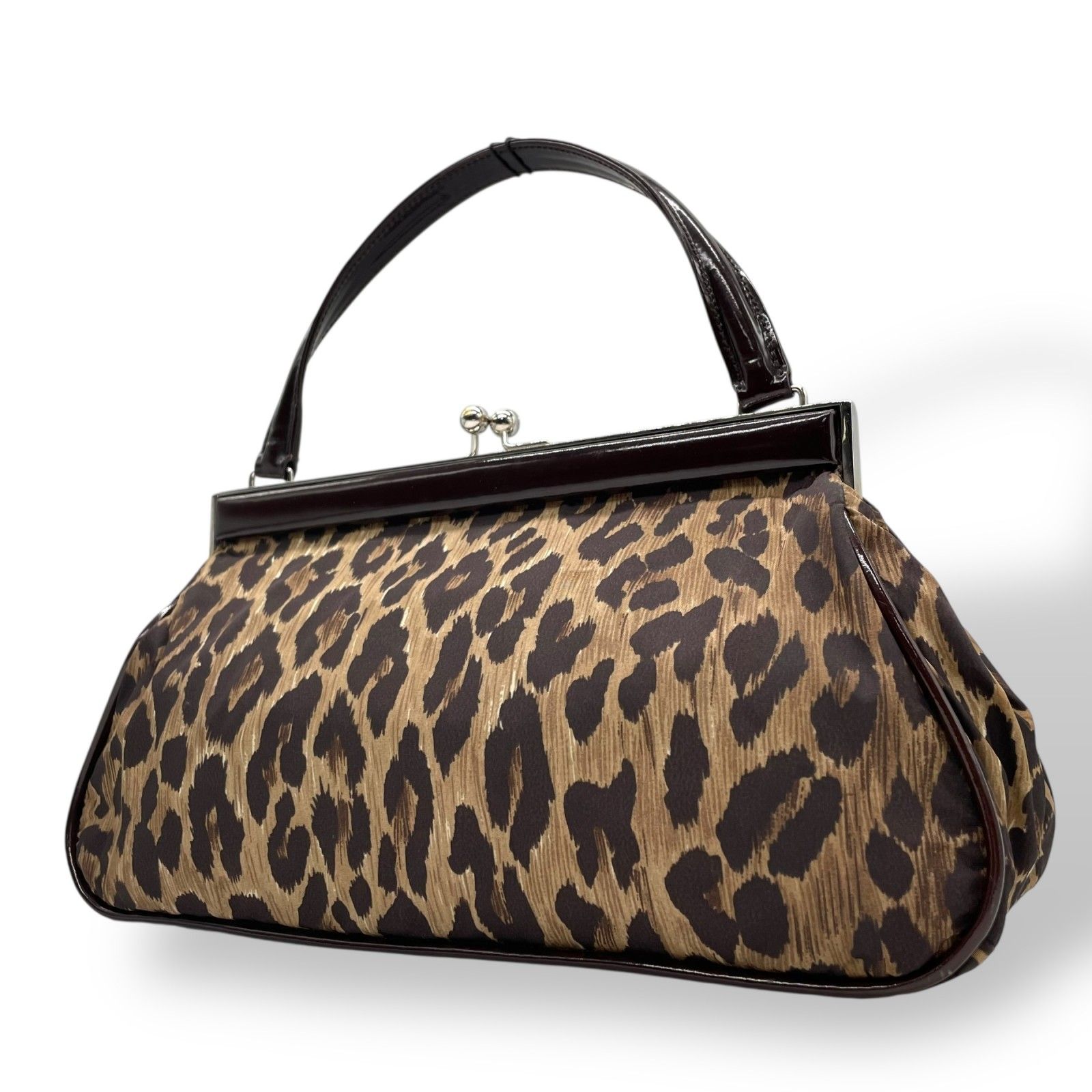 DOLCE&GABBANA レオパード ハンドバッグ 美品 DOLCE&GABBANA ドルチェ&ガッパーナ ハンドバッグ