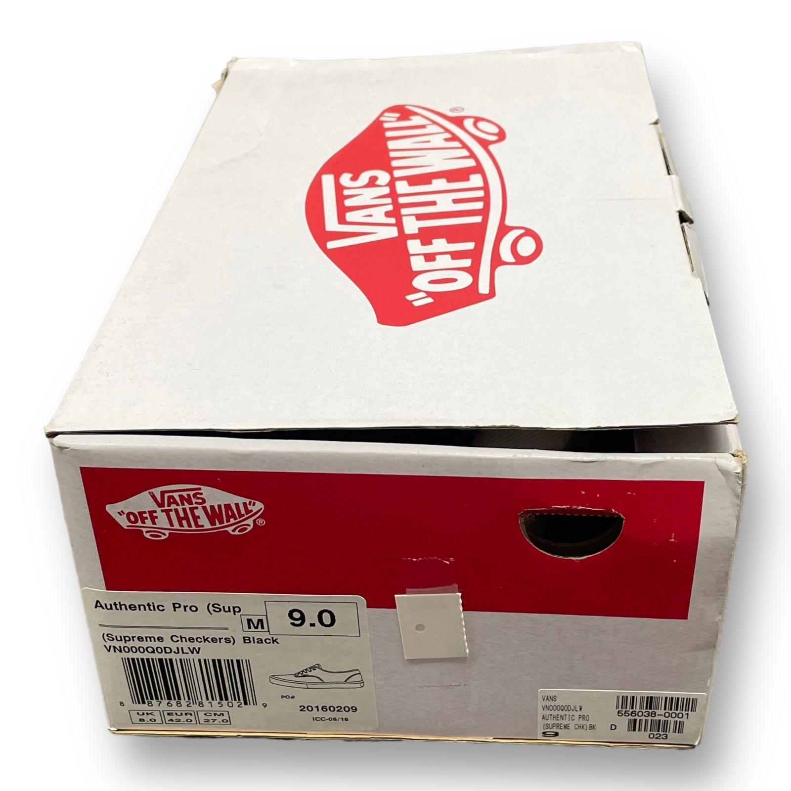 Supreme Vans 16AW Checker Logo Authentic Pro チェッカー ロゴ