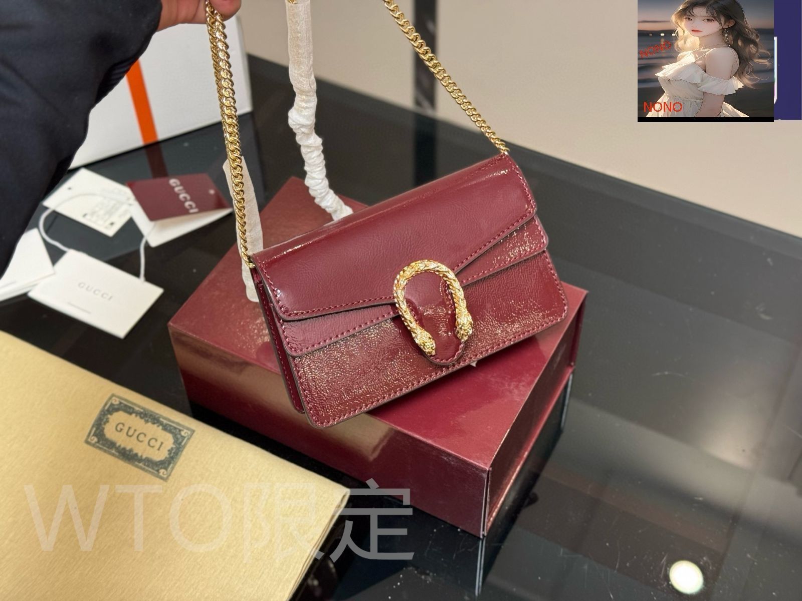 今日特価】Gucci Dionysus Bag 18.5cm 漆皮ヴァージョン-WTO輸入