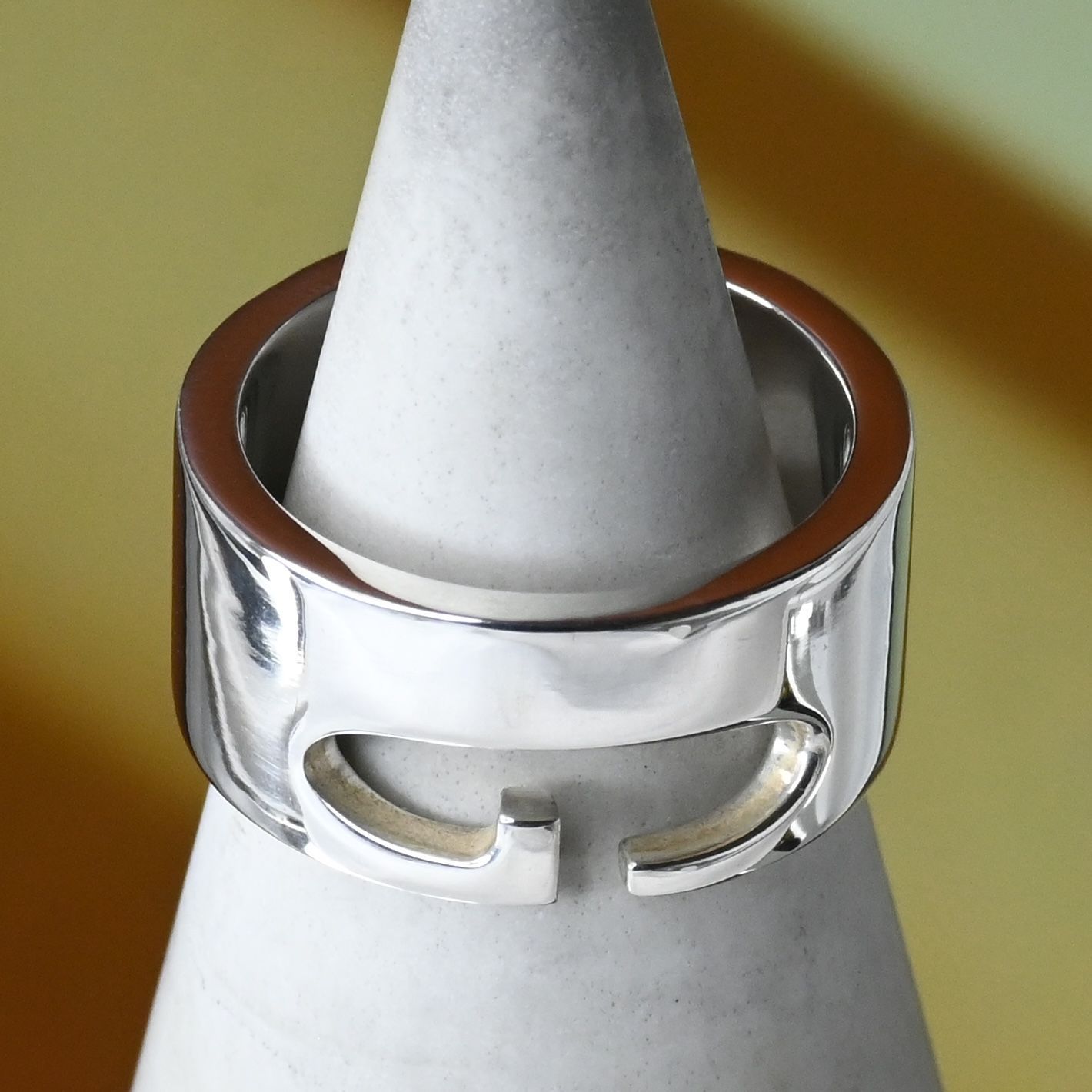 研磨済 GUCCI シルバー リング 12号 Ag925 指輪 グッチ