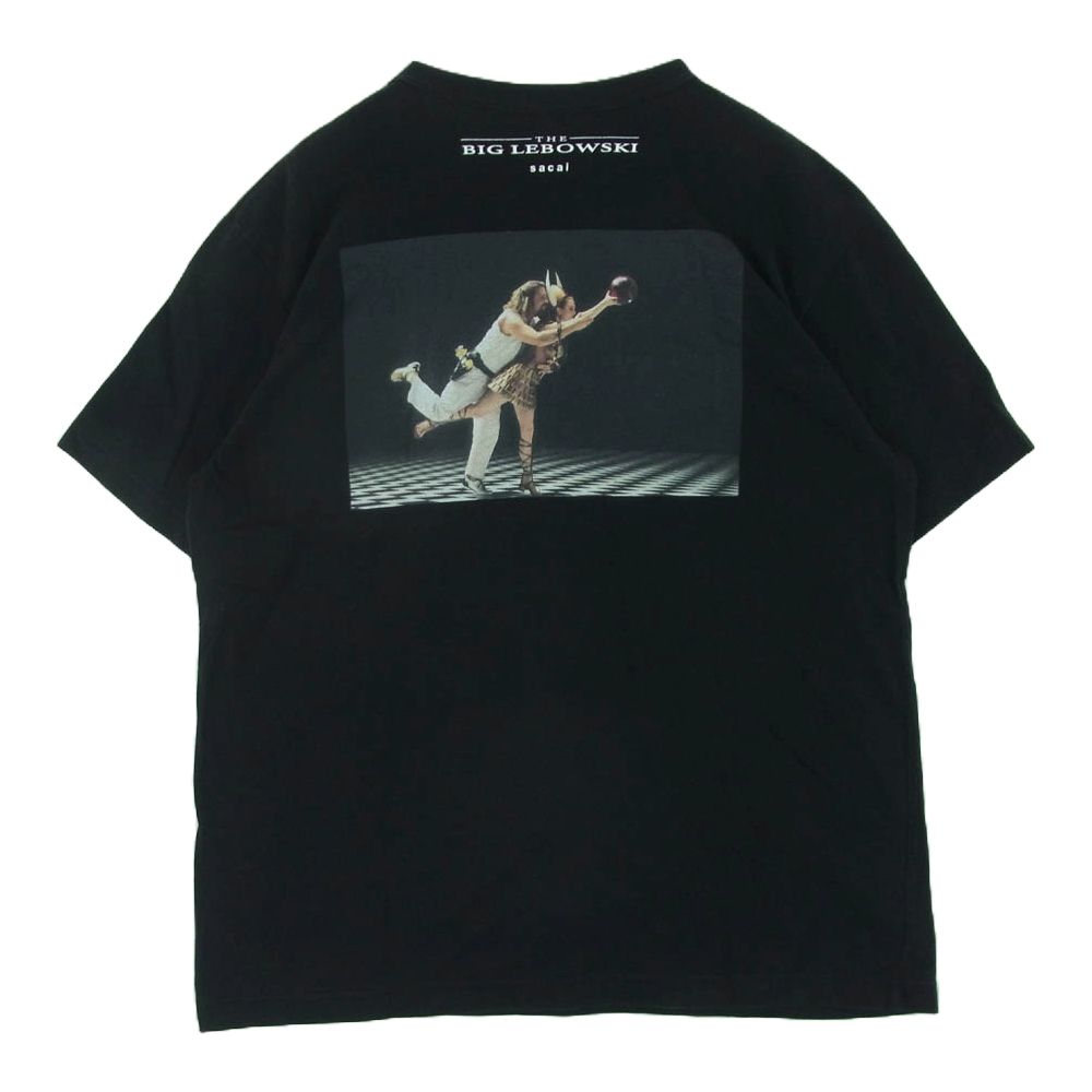 2新品 sacai The Big Lebowski Tシャツ サカイ ブラック 黒2新品 sacai メンズ The Big Lebowski Tシャツ ブラック 20SS