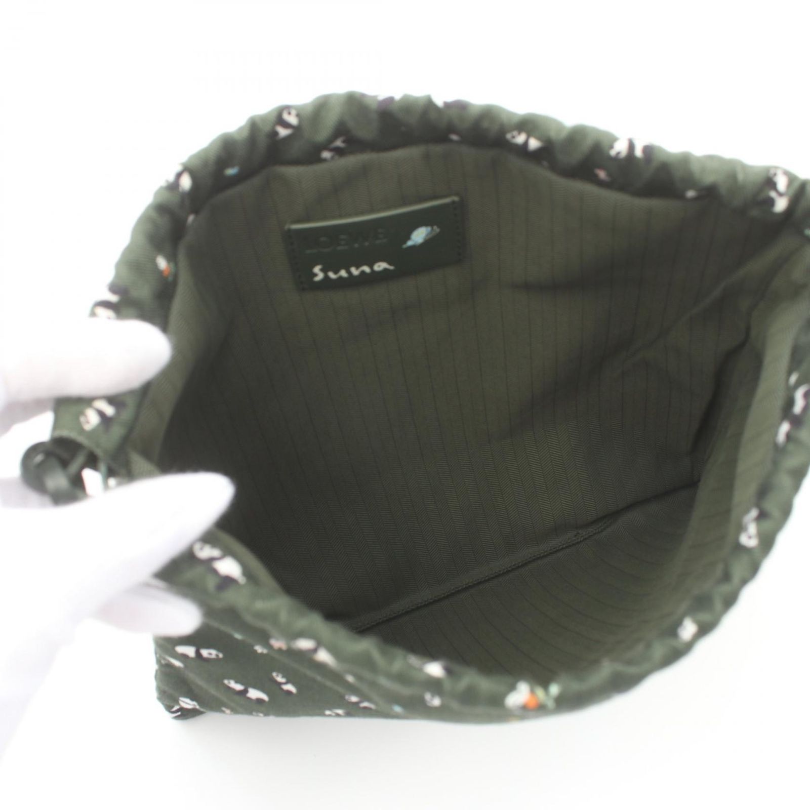専用 美品 ロエベ Suna Fujita ドローストリングポーチ スモール LOEWE - ロエベ ドローストリングポーチ スモール Suna Fujita