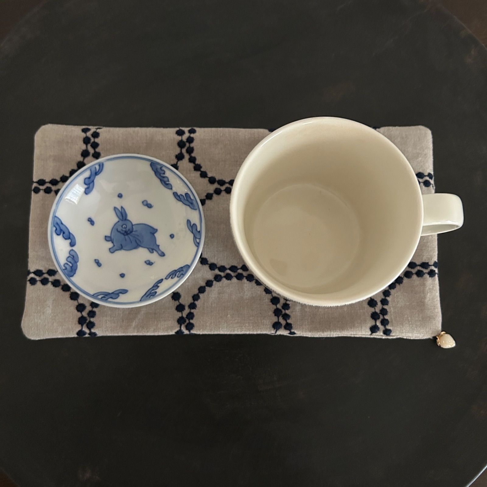 ハンドメイド ミナペルホネン ロングコースター タンバリン