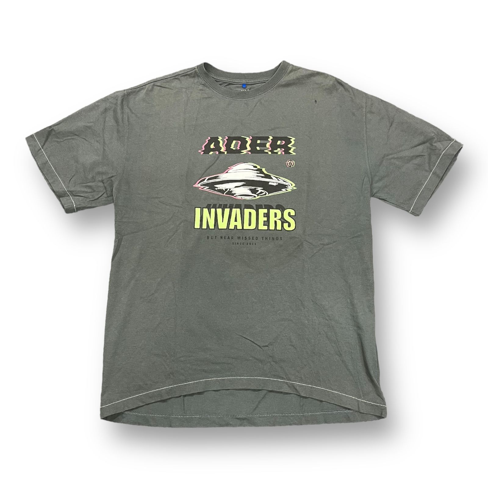 ADERERROR 20SS Destroyed Invaders Tee ダメージ加工 インベーダー