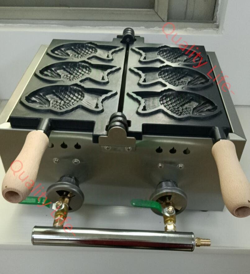 LPガス たい焼き器 3匹 3匹焼ける タイ焼き 鯛焼き ガス式|業務用|飲食店|店舗用品|屋台|出店