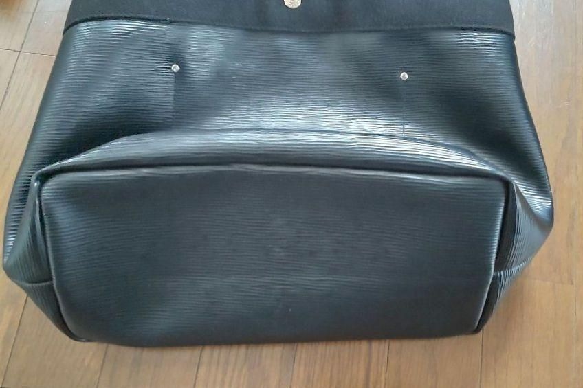 中古美品 トプカピ ブレス リプルネオレザー A4可能 大容量 トートバッグ 黒
