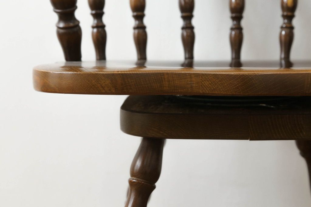 GS21 旭川家具 アーリータイムス オーク材 ダイニングチェア2脚セット