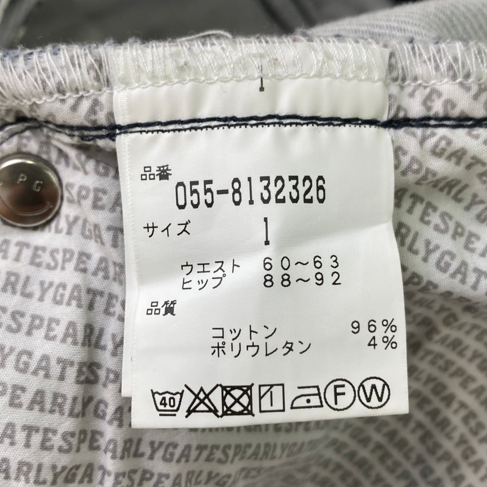 ⭐︎新品タグ付⭐︎PEARLY GATES ショートパンツ サイズ1 レディース PGG】【直営店舗&公式オンライン限定】Nyタスラン調ストレッチ