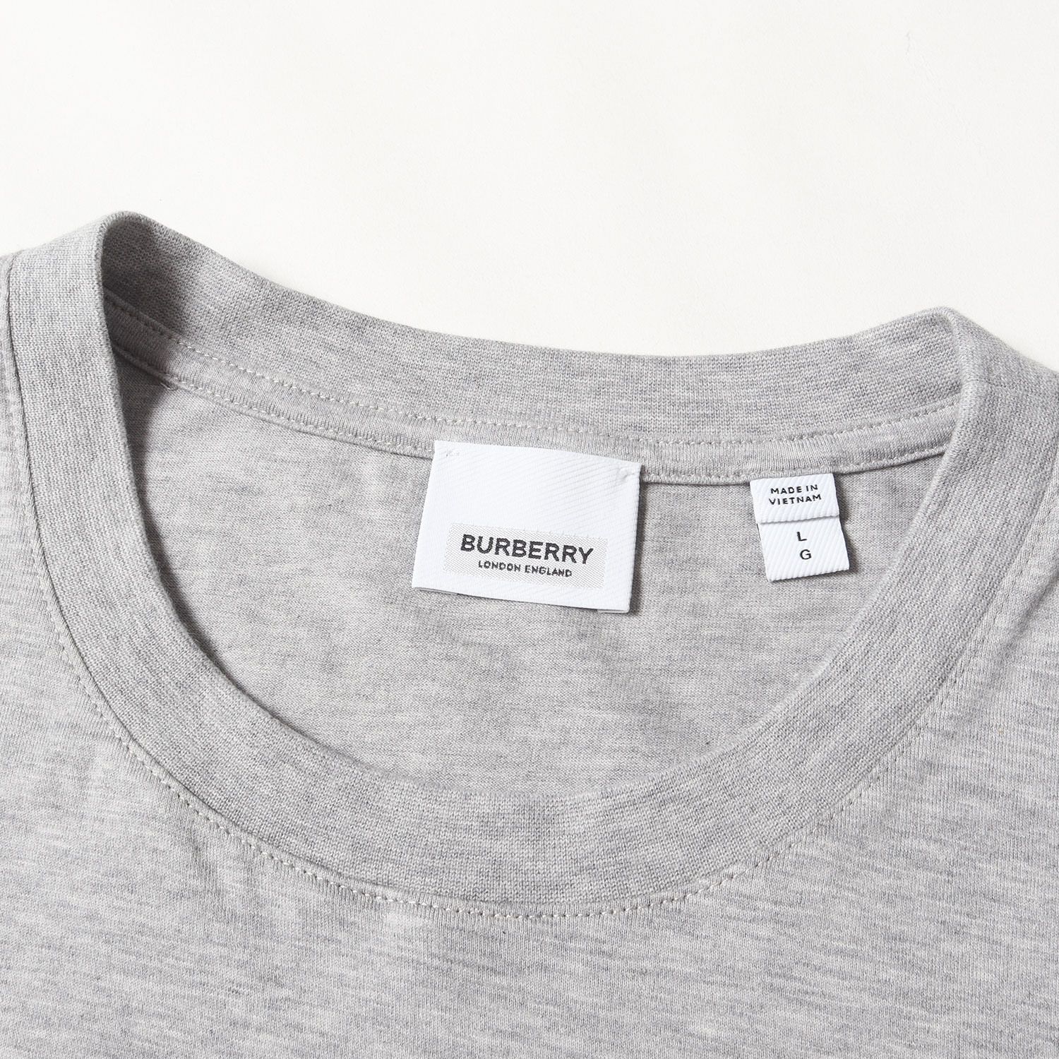 BURBERRY バーバリー グレー 半袖 トップス Tシャツ 38 古着 美品】BURBERRY バーバリー Tシャツ ヘザーグレー サイズ:L