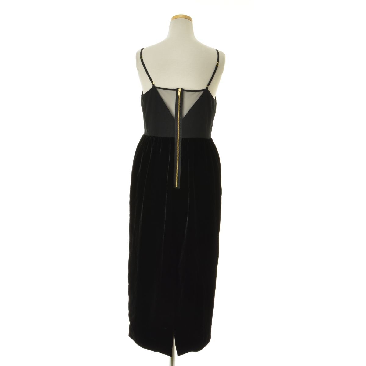 FETICO】FTC224-0802 VELVET CAMI DRESS ロングキャミソールワンピース 