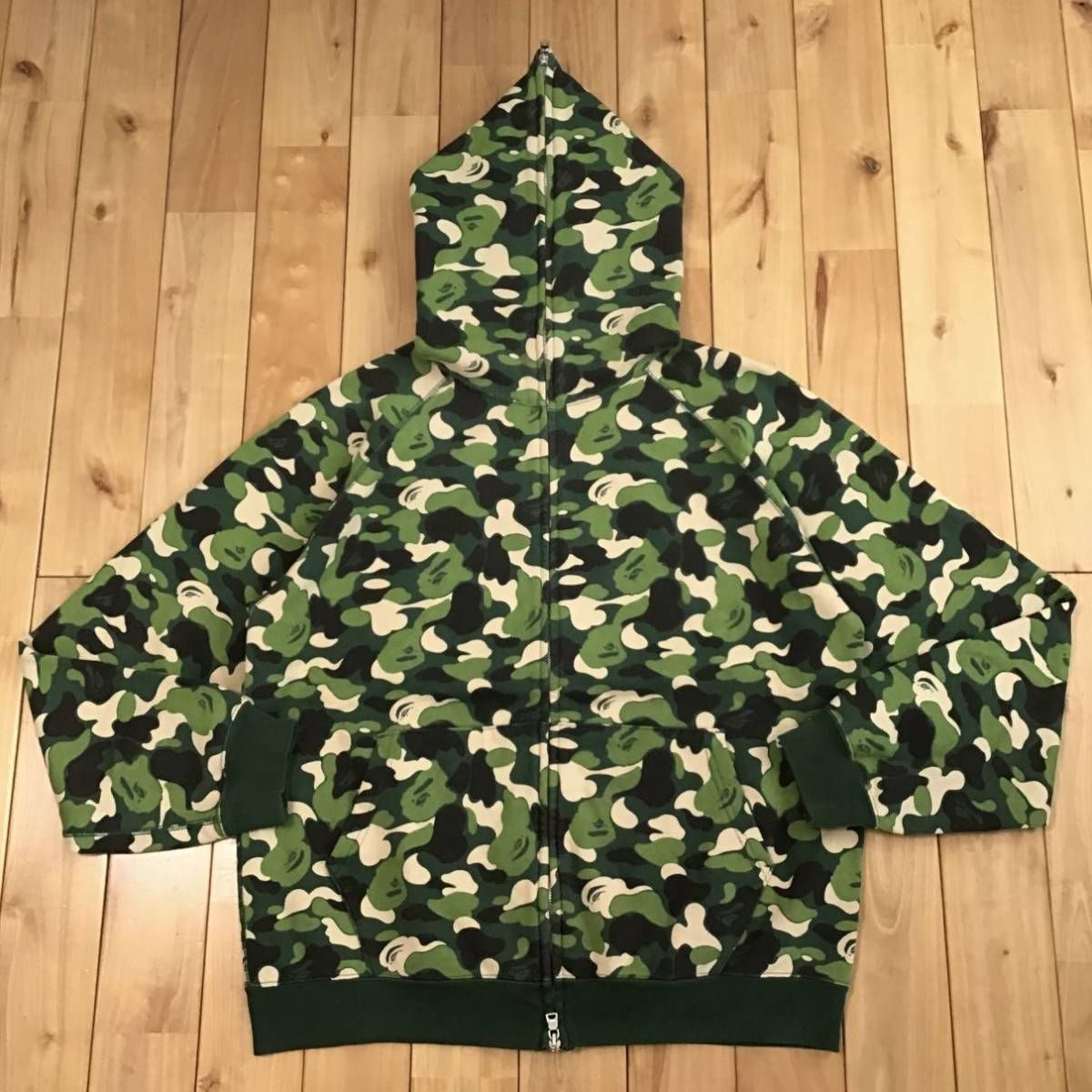 ABC camo フルジップ パーカー Mサイズ a bathing ape BAPE camo full  