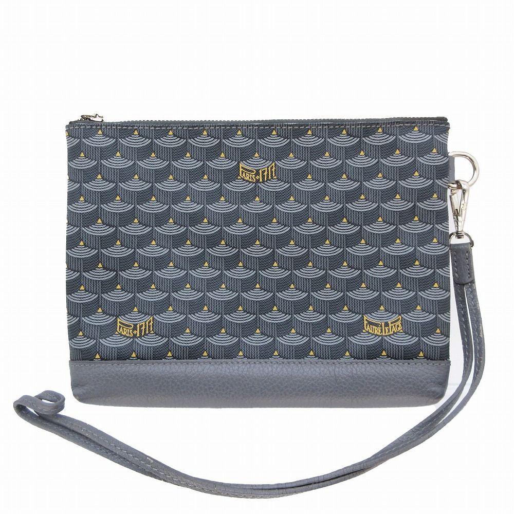 フォレルパージュ FAURE LE PAGE POCHETTE ZIP エカイユ柄